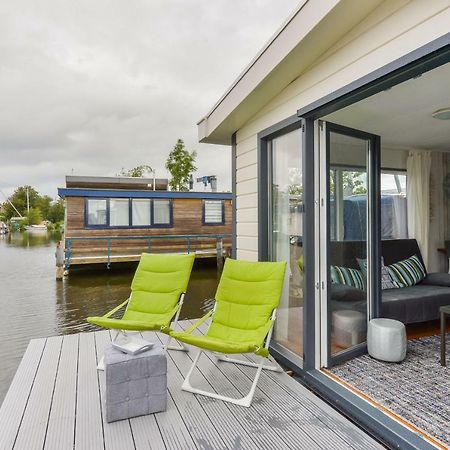 Bright And Comfortable Houseboat Aalsmeer Exteriör bild